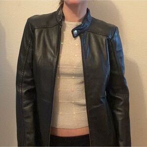 Coach Leather Motor Jacket